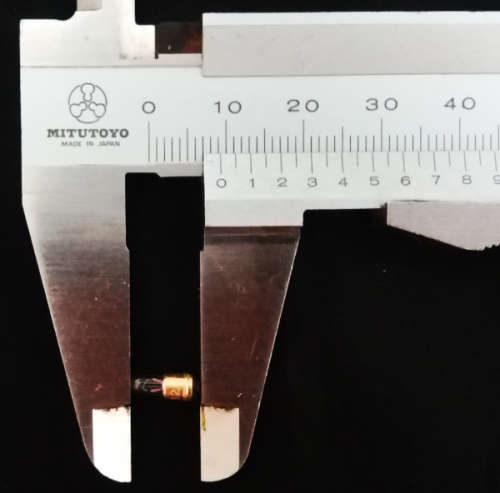 Midget flange pilot indicator light bulbs - clear 12v 3.4 mm diameter - 5 pack - retro/vintage stock