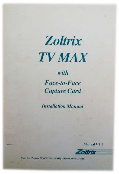 Zoltrix Face-to-Face TV Max 64-bit PCI PnP 16 million colour video capture card for Windows 95/98