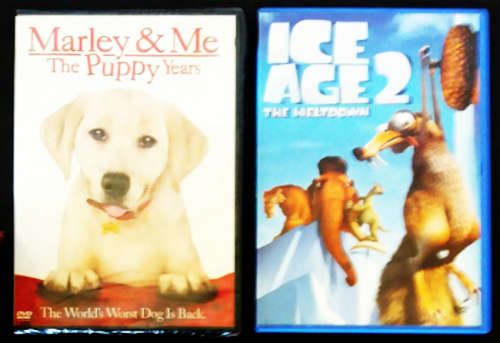 Ice age 2 and Marley and me - The puppy years (Dvds x 2)