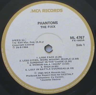 Phantoms - The Fixx [ML4767]  lp-vinyl