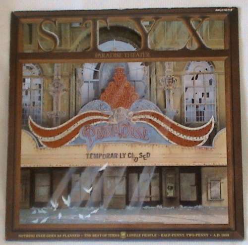 Styx 2 - Paradise Theatre Gala Premiere (Laser etched vinyl, lyrics) and Kilroy Was Here