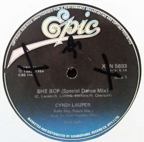 Cyndi Lauper - She Bop (Special version) 12 inch 33 and RPM Maxi Single