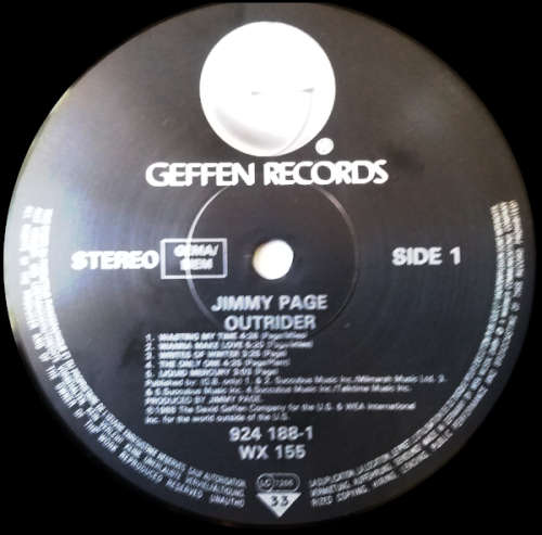 Jimmy Page Outrider LP/Vinyl - Import NM