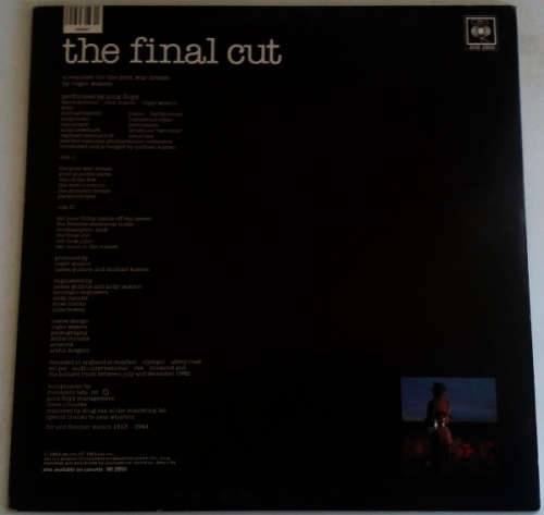 Pink Floyd - The final cut lp vinyl - gate-fold cover with lyrics