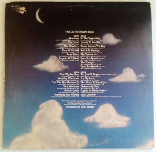 Moody Blues - 3 lp vinyls collection 1969, 1970, 1972 (double vinyl set) and all gate-fold covers