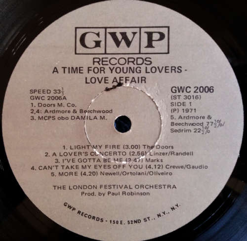 The London Festival Orchestra - A time for young lovers - 3 vinyl/lp albums - 33 and 1/3 RPM