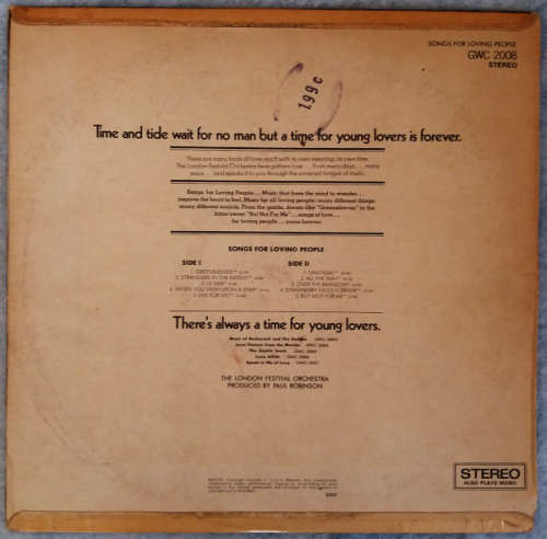 The London Festival Orchestra - A time for young lovers - 3 vinyl/lp albums - 33 and 1/3 RPM