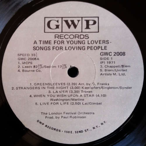 The London Festival Orchestra - A time for young lovers - 3 vinyl/lp albums - 33 and 1/3 RPM