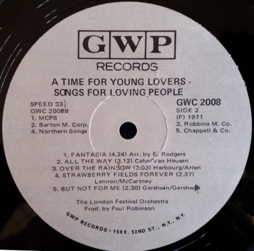 The London Festival Orchestra - A time for young lovers - 3 vinyl/lp albums - 33 and 1/3 RPM