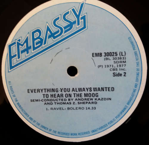 The Mighty Moog - Everything You Always Wanted to Hear on the Moog (but were afraid to ask for) LP