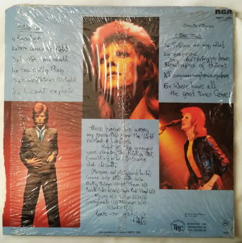 David Bowie - Pinups vinyl/lp 1983 vinyl VG