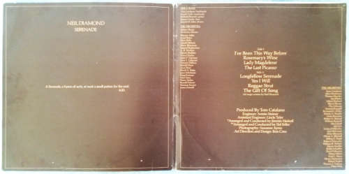 Neil Diamond 2 lp/vinyls - Golden Hits featuring Do it (1971) and Serenade (1974) both SA pressings