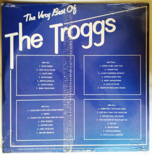 The Troggs - The Very Best Of The Troggs Double LP Vinyl still SEALED and UNOPENED 1982