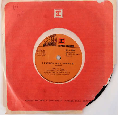 Jethro Tull - A passion play - edit 8 & 9 - 7 single vinyl 45 rpm