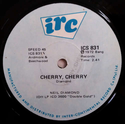 Neil Diamond - Cherry, Cherry Oh, No No ( I Got The Feeling) - seven single vinyl 45 rpm