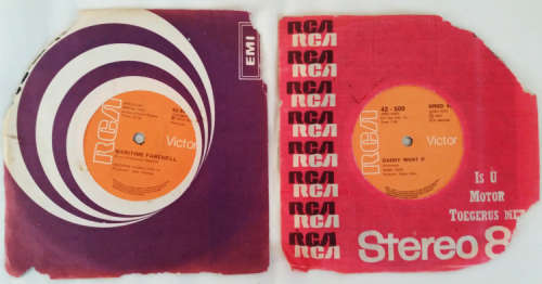 George Hamilton IV - Blue Train and Bobby Bare - Daddy What If - 7 inch Seven Singles 45 RPM vinyls
