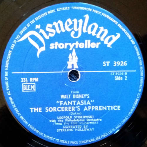 Walt Disney LPs -Peter and the Wolf plus Socerers Apprentice with book and 4 Great Original Stories