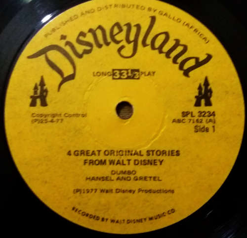 Walt Disney LPs -Peter and the Wolf plus Socerers Apprentice with book and 4 Great Original Stories