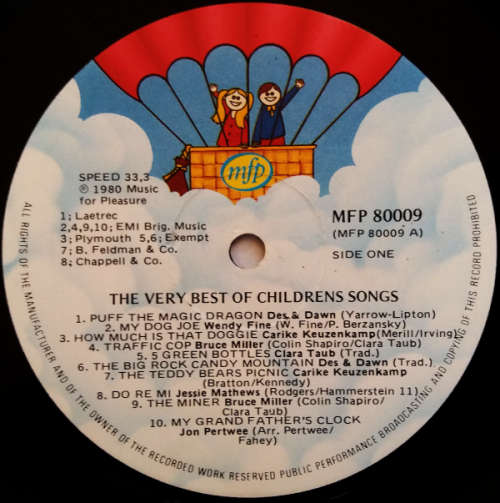The very best of children songs, Children`s favourities and Jive Bunny and The Mastermixers lps
