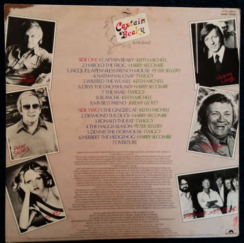 Captain Beaky and his band - Peter Sellers, Harry Secombe, Keith Mitchell, Twiggy, J Lloyd  lp vinyl