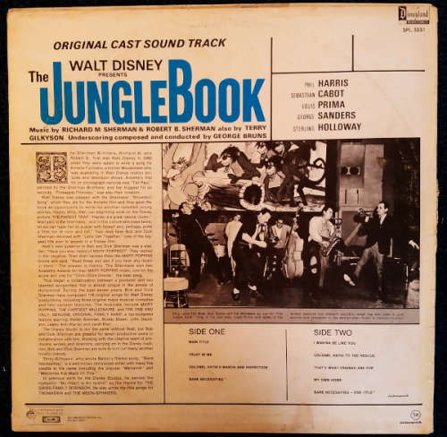 The Jungle Book - original cast soundtrack lp vinyl