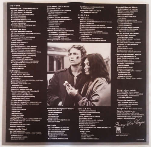 The Warriors (The Original Motion Picture Soundtrack) Vinyl LP released 1979 UK
