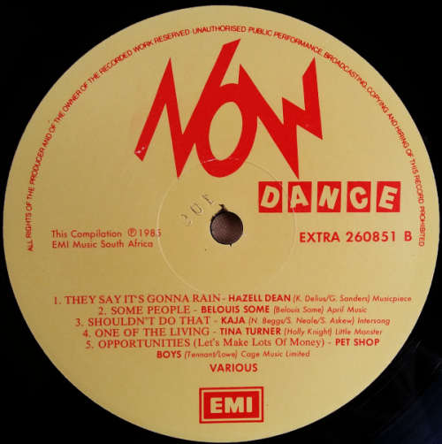 Now dance - 10 extended mix dance tracks vinyl lp (VG+/VG+)