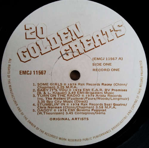 20 Golden Greats vinyl LP - Double vinyls (VG) gate-fold cover (VG) - Period 1978-1979