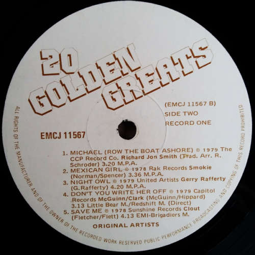20 Golden Greats vinyl LP - Double vinyls (VG) gate-fold cover (VG) - Period 1978-1979