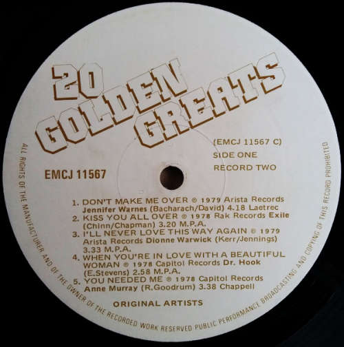20 Golden Greats vinyl LP - Double vinyls (VG) gate-fold cover (VG) - Period 1978-1979