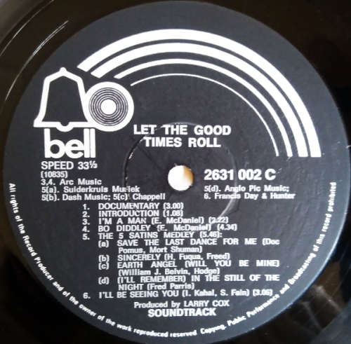 Let the good times roll - original sound track recording double vinyl lp (G-/G+ Import 1973)