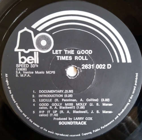 Let the good times roll - original sound track recording double vinyl lp (G-/G+ Import 1973)