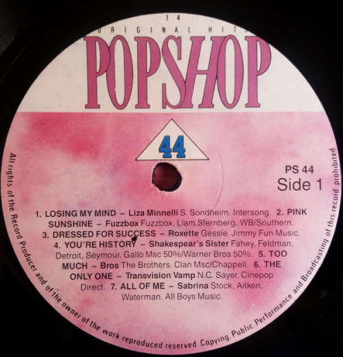 Popshop 44 vinyl lp (VG+/Ex VG+)