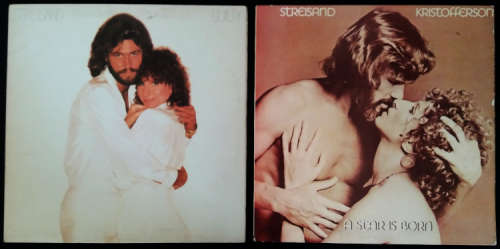 Barbra Streisand 2 vinyls lps - A Star is Born (G-/VG) and Guilty (ex VG+/VG) both gate-fold covers