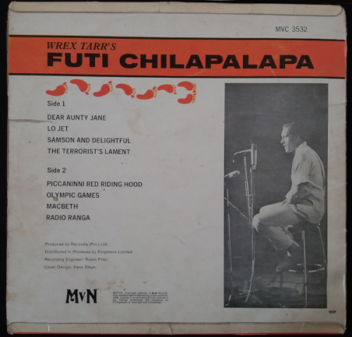 Wrex Tarr - Futi Chilapalapa vinyl LP - Comedy (G-/G-)