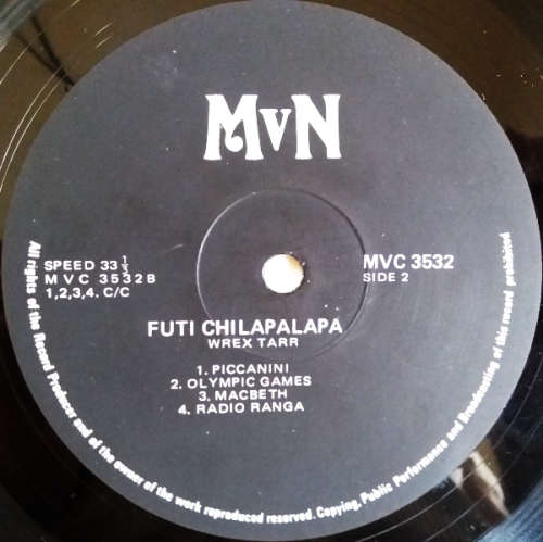Wrex Tarr - Futi Chilapalapa vinyl LP - Comedy (G-/G-)