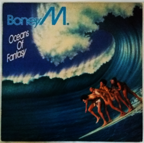Boney M - Oceans Of Fantasy vinyl LP with lyrics (G-/VG)