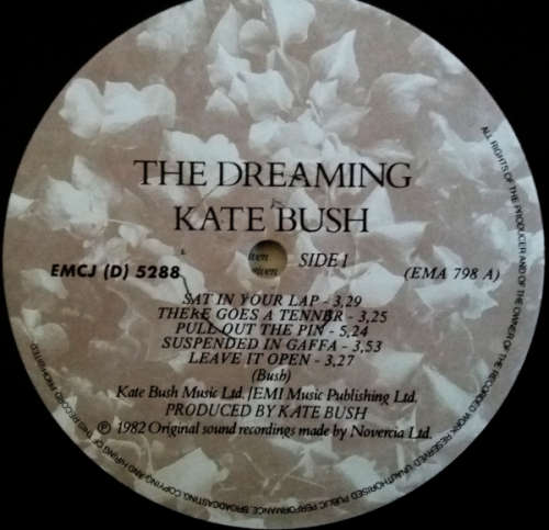 Kate Bush 2 vinyls LPs - Never For Ever AND The Dreaming both with lyrics