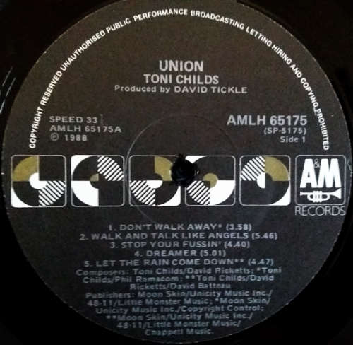 Toni Childs - Union vinyl LP