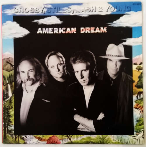 Crosby, Stills, Nash and Young - American Dream vinyl lp with lyrics (VG+/VG+)