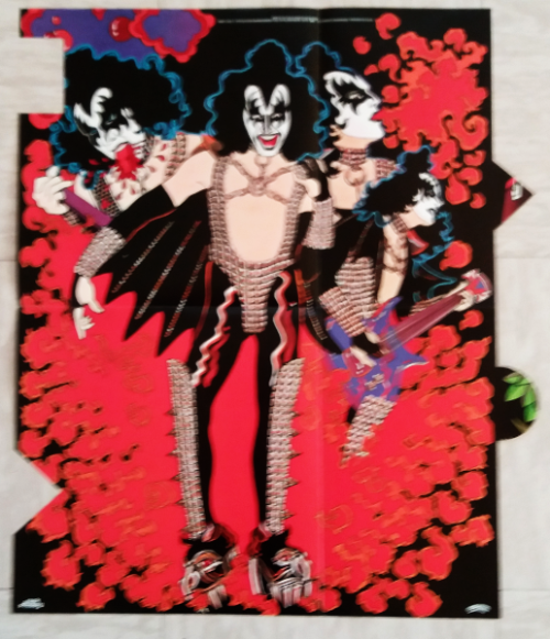 KISS - Gene Simmons vinyl LP with poster - Import (Ex VG+/VG)