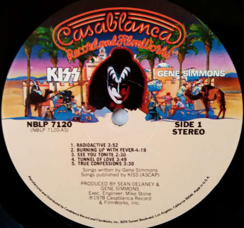 KISS - Gene Simmons vinyl LP with poster - Import (Ex VG+/VG)