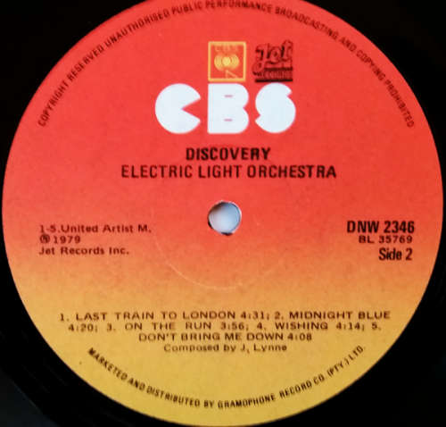 Electric Light Orchestra - Discovery vinyl lp gate-fold (VG+/VG+) - vinyl label misprint