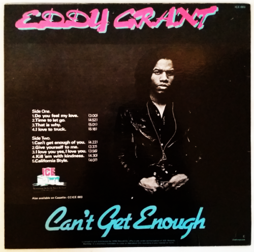 Eddy Grant 2 vinyl lps - Can`t get enough 1981 (VG+/VG+) and Killer on the rampage 1982 (VG-/VG+)