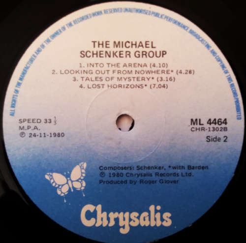 The Michael Schenker Group  - The Michael Schenker Group - vinyl lp (Ex VG+/VG)