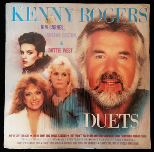 Kenny Rogers with Kim Carnes, Sheena Easton and Dottie West - Duets - vinyl lp (G-/VG)
