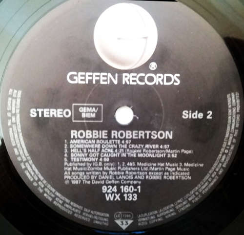 Robbie Robertson - Robbie Robertson vinyl lp with lyrics - Import [VG-/G-]