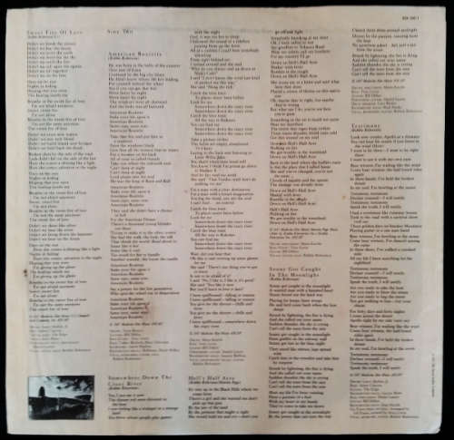 Robbie Robertson - Robbie Robertson vinyl lp with lyrics - Import [VG-/G-]