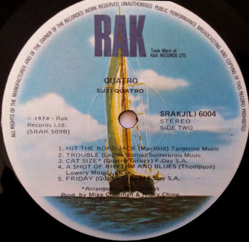 Suzi Quatro - Quatro - vinyl lp [G+/VG]