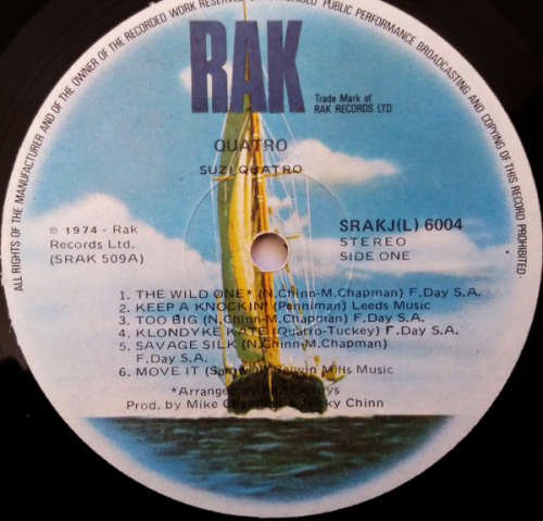 Suzi Quatro - Quatro - vinyl lp [G+/VG]
